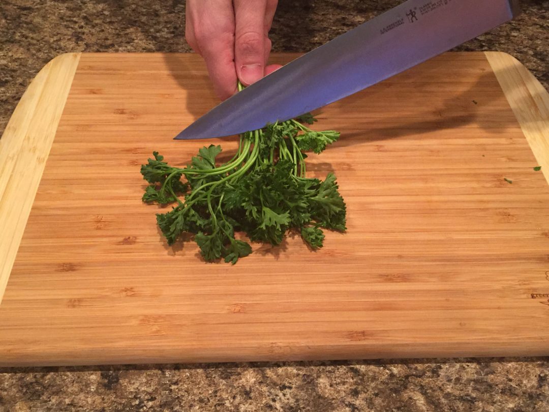 How to cut parsley SteelBlue Kitchen