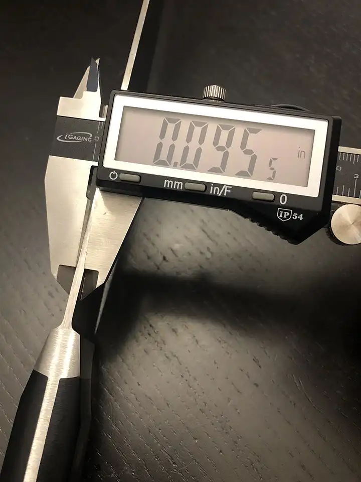 J.A. Henckels Classic Chef Knife Spine Measurement